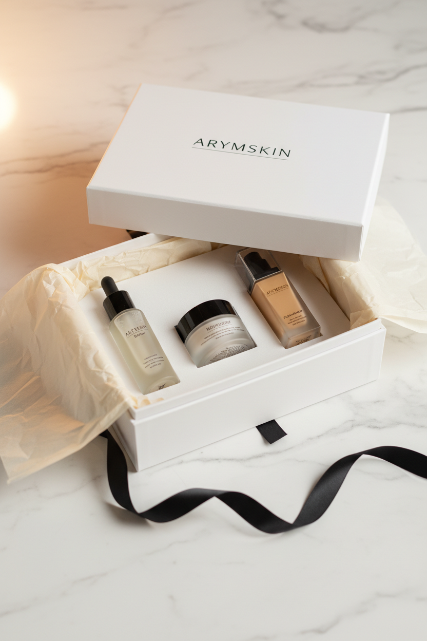 ARYMSKIN Rose Quartz Facial Roller & Gua Sha Set